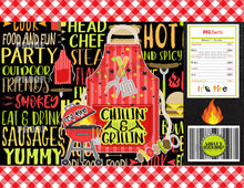 Load image into Gallery viewer, BBQ Chip Bag Instant Download | Cookout Chip Bag Digital File | BBQ Favors Printable | BBQ1
