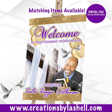 Load image into Gallery viewer, Pastoral Anniversary Welcome Sign 20 x 30 inch Printable | Pastor Celebration Welcome Sign Digital File | Church Sign PC1