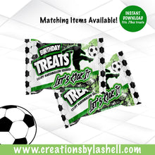 Load image into Gallery viewer, Soccer Krispie Treats Wrapper Instant Download Soccer Birthday Favors Template Soccer Party Printable SCR1