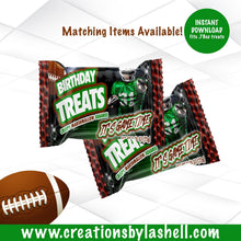 Load image into Gallery viewer, Football Krispie Treats Wrapper Instant Download Football Birthday Favors Template Football Party Printable F3
