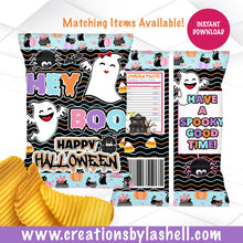 Load image into Gallery viewer, Halloween Chip Bags Instant Download | Halloween Chip Bags Template | Halloween Party Favors Printable | Trick or Treat Favors | H3