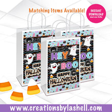 Load image into Gallery viewer, Halloween Gift Bag Label Instant Download | Halloween Treat Bag Label Template H3