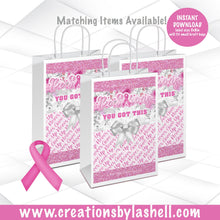 Load image into Gallery viewer, Breast Cancer Awareness Party Labels Bundle Instant Download Breast Cancer Awareness Month Favors Printable BC1