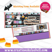 Load image into Gallery viewer, Halloween Party Labels Bundle Instant Download Halloween Favors Bundle Templates Trick or Treat Chip Bag Package Printable H3