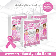 Load image into Gallery viewer, Pink Breast Cancer Awareness Party Labels Bundle Instant Download Breast Cancer Awareness Month Favors Printable BC1